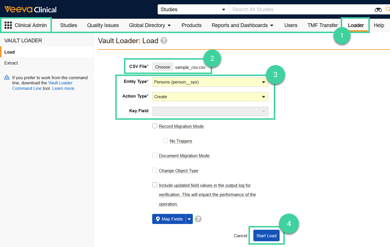 Screenshot steps 1-4