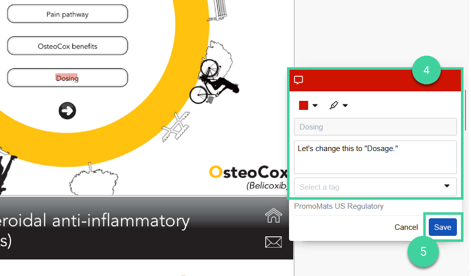 Screenshot steps 4-5