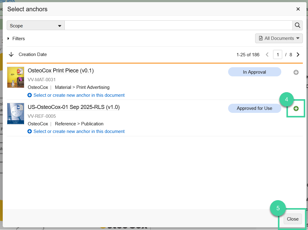 Screenshot steps 4-5