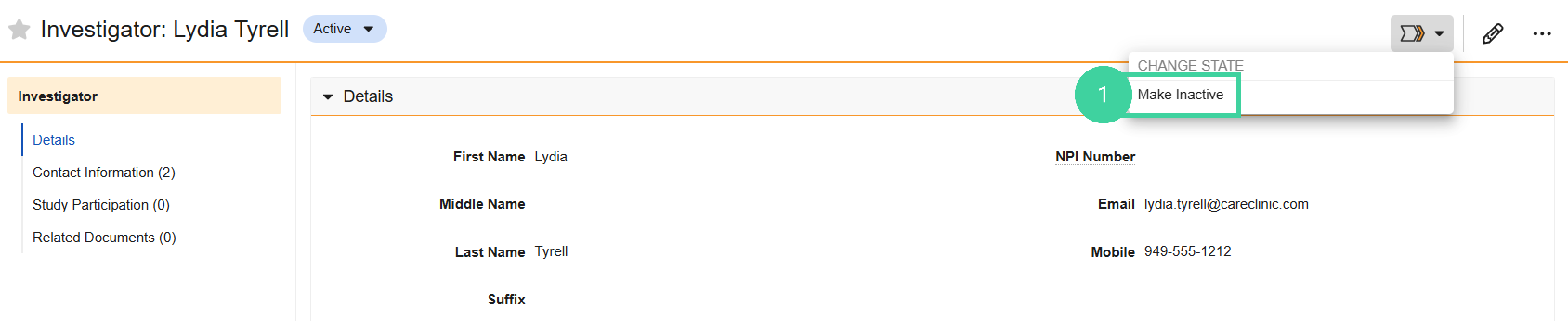 Screenshot step 1