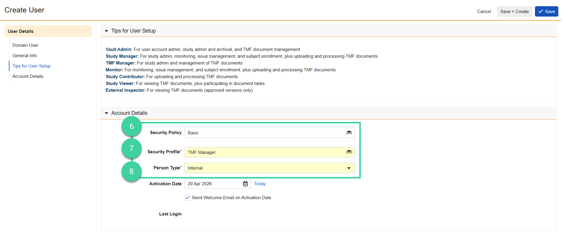 Screenshot steps 6, 7, 8