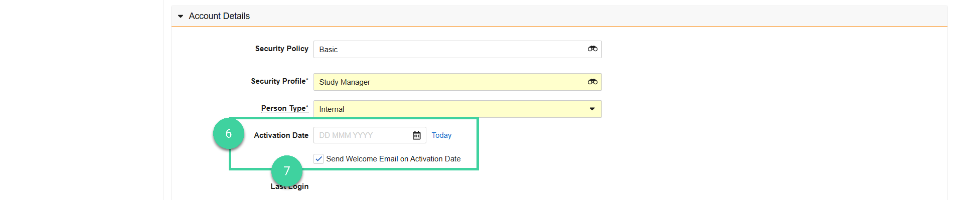 Screenshot steps 6 and 7