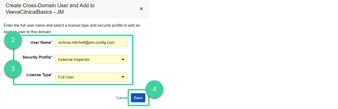 Screenshot steps 2, 3, 4