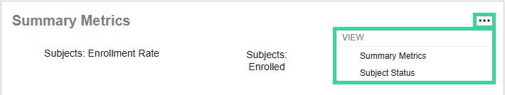 Summary Metrics Actions