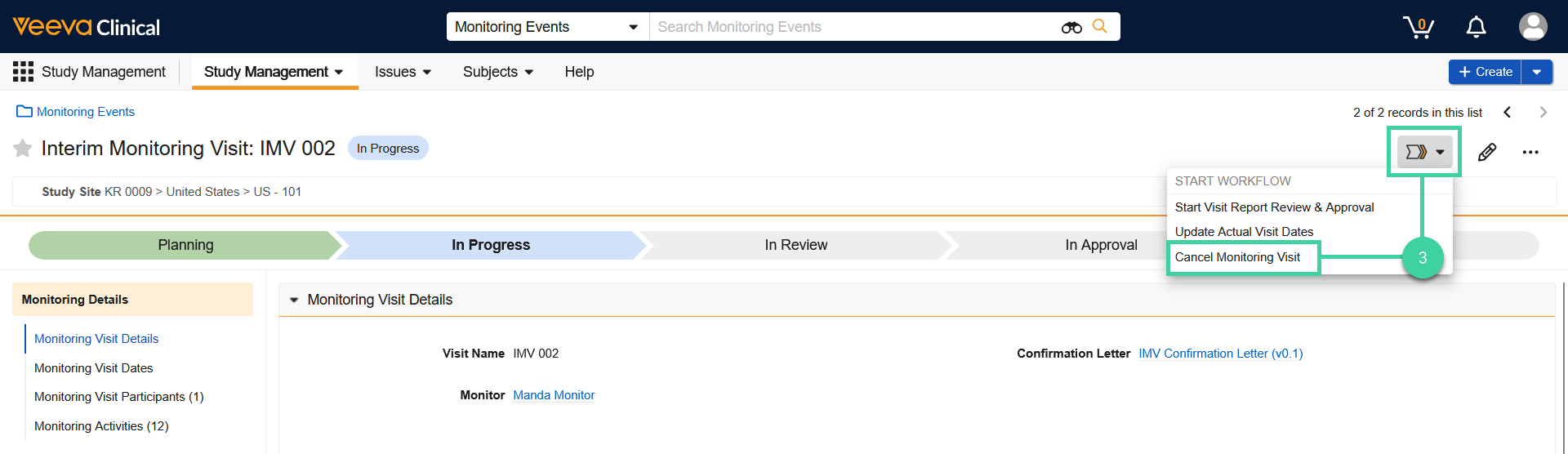 Screenshot of step 3