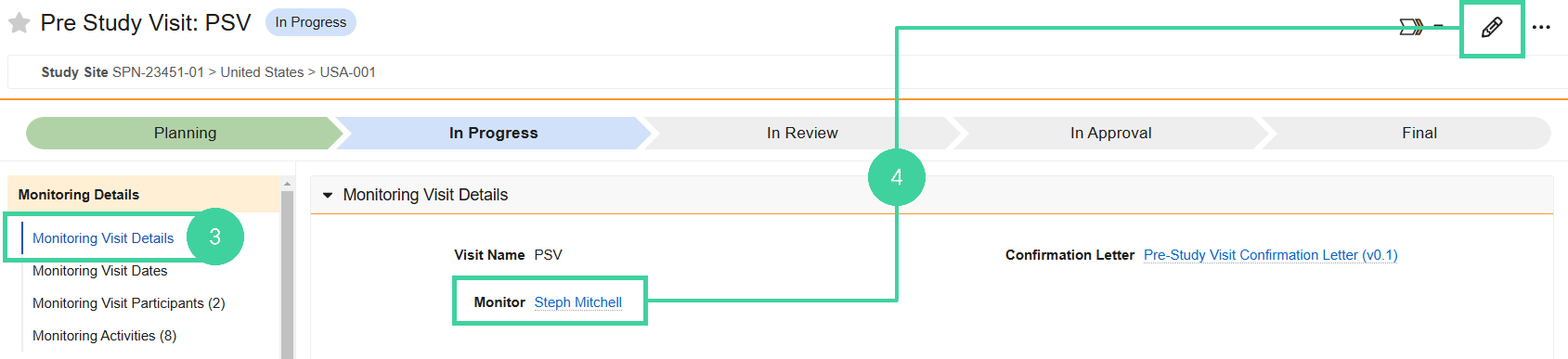 Screenshot steps 3 and 4