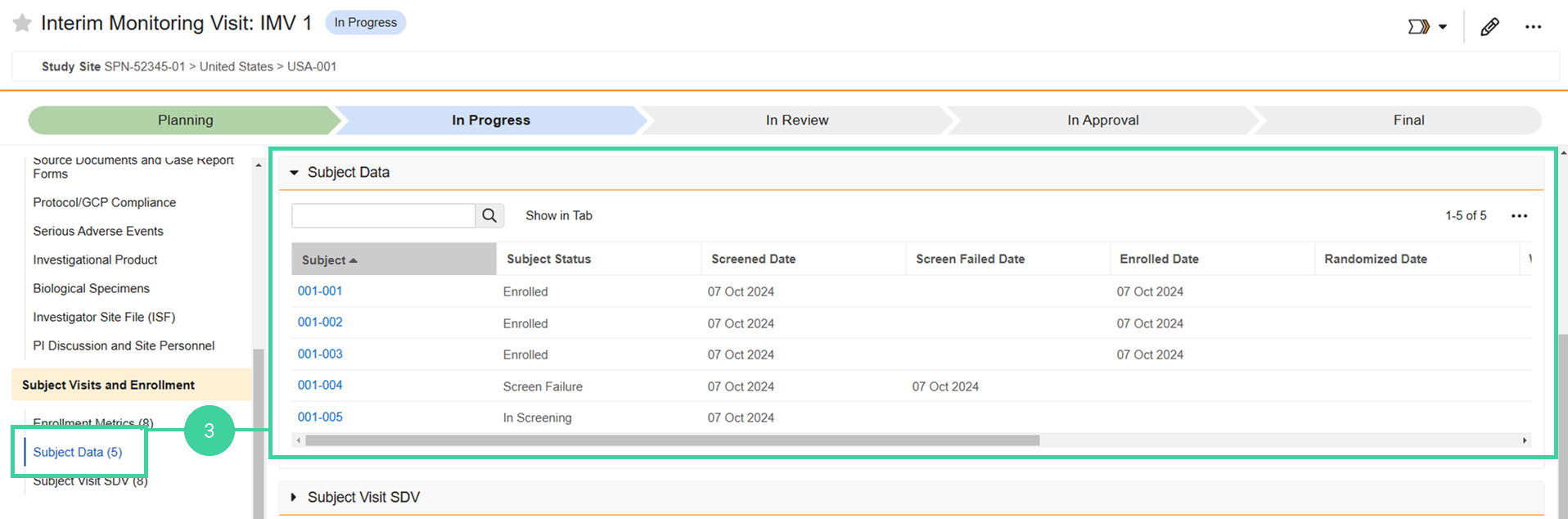 Screenshot step 1