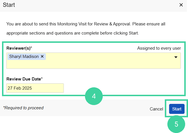 Screenshot steps 4 and 5
