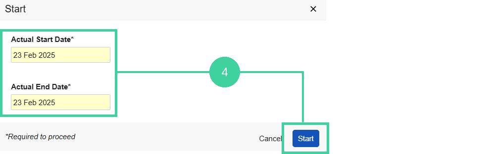 Screenshot steps 3 and 4