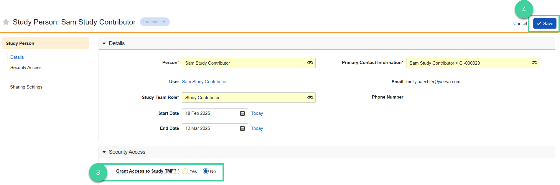 Screenshot steps 3 and 4