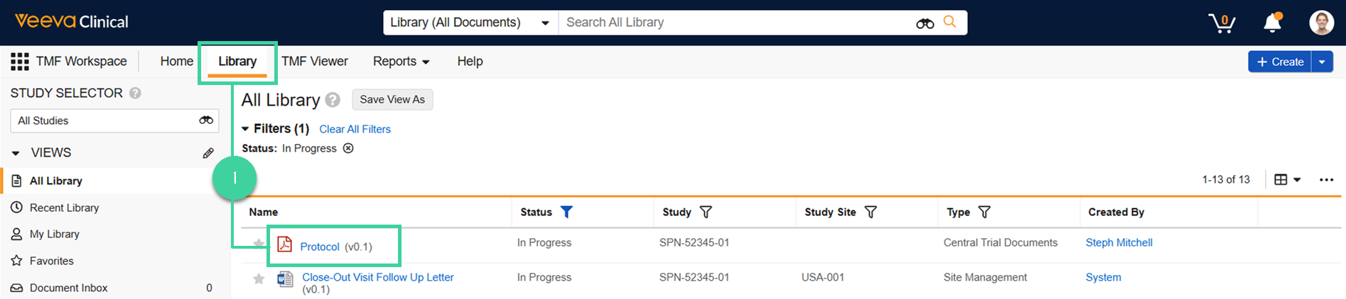 Screenshot step 1