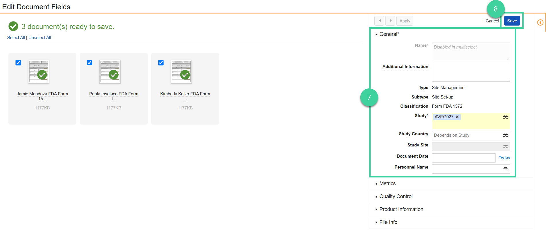 Screenshot steps 7 and 8