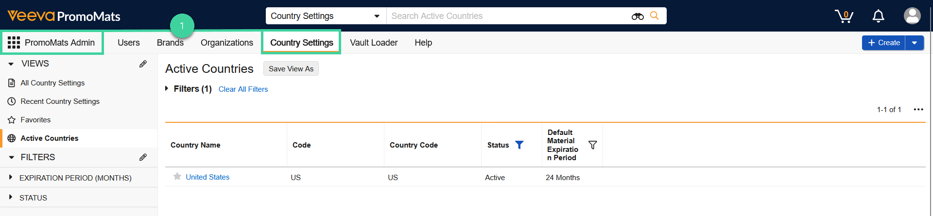 Screenshot of step 1