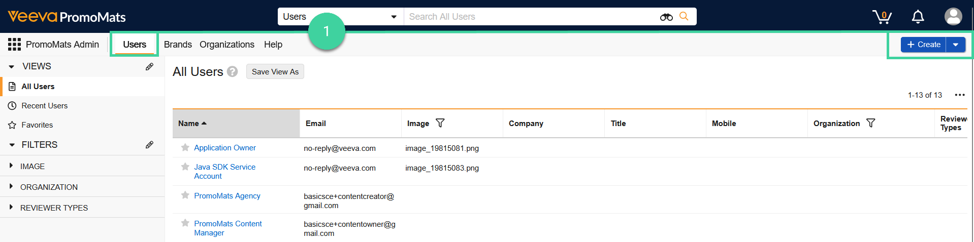 Screenshot of step 1