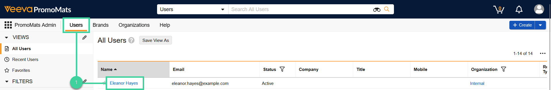 Screenshot of step 1