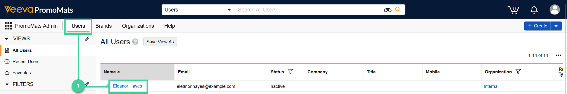 Screenshot of step 1