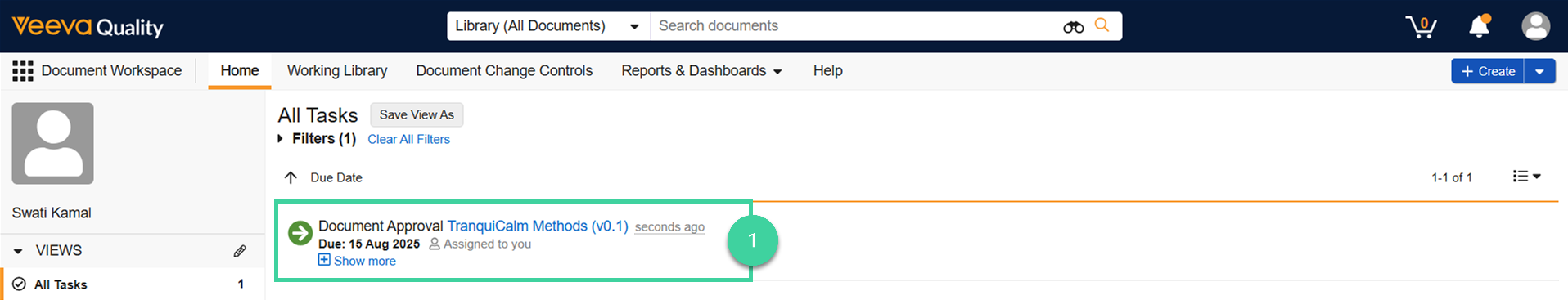 Screenshot step 1