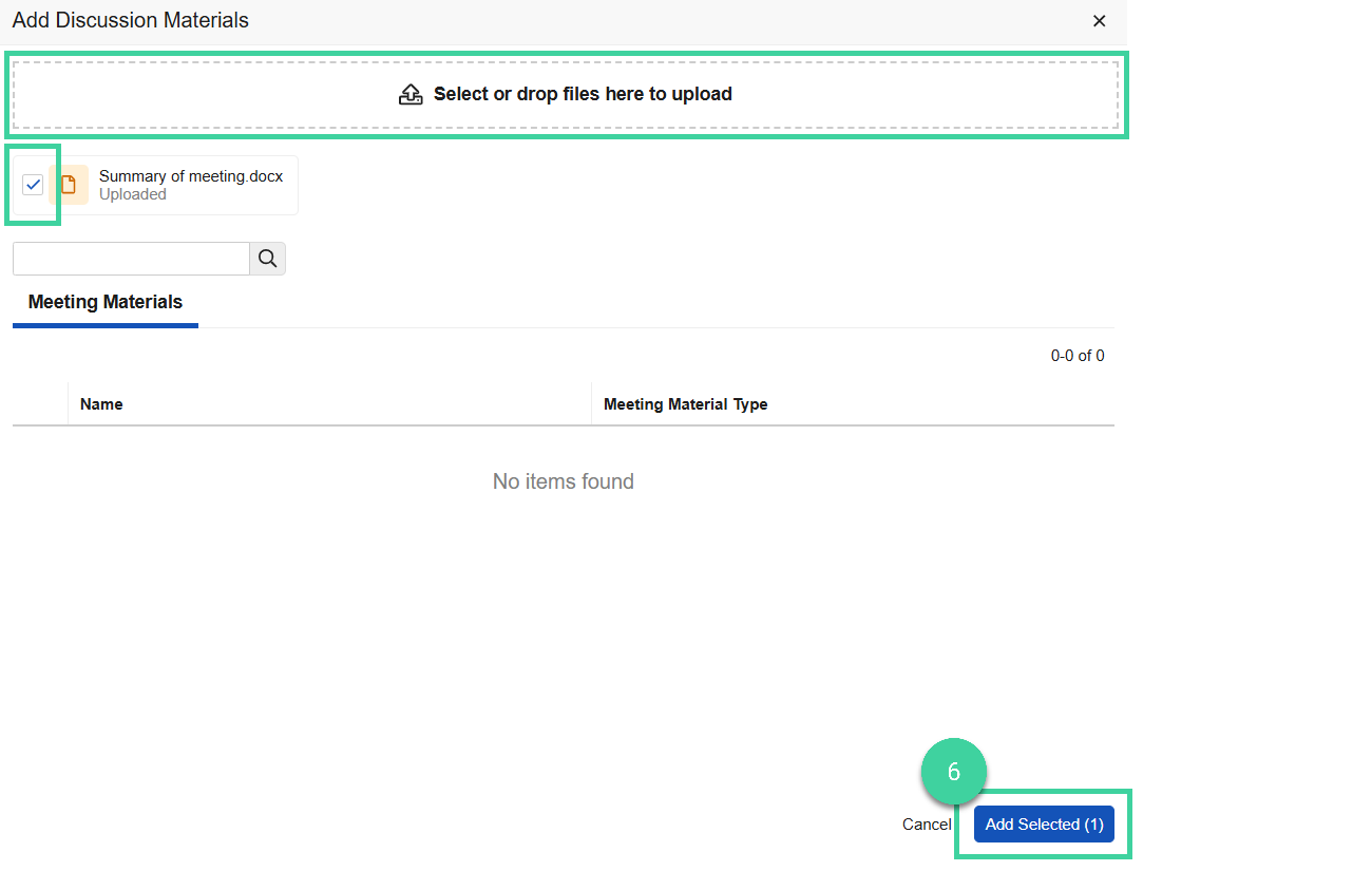 Screenshot of step 6a