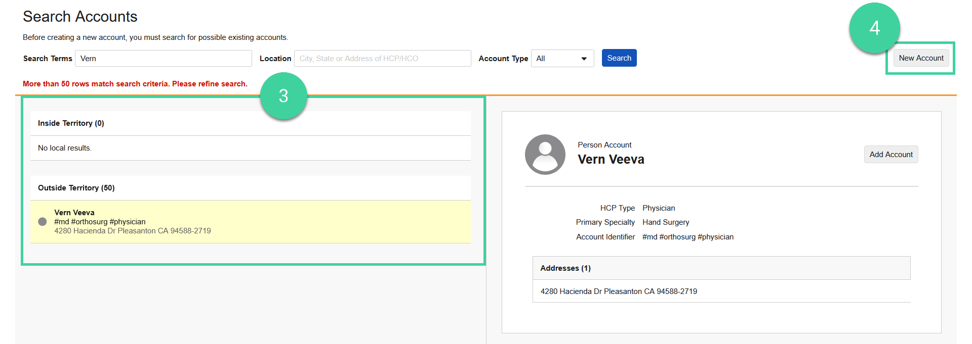 Screenshot steps 3-4