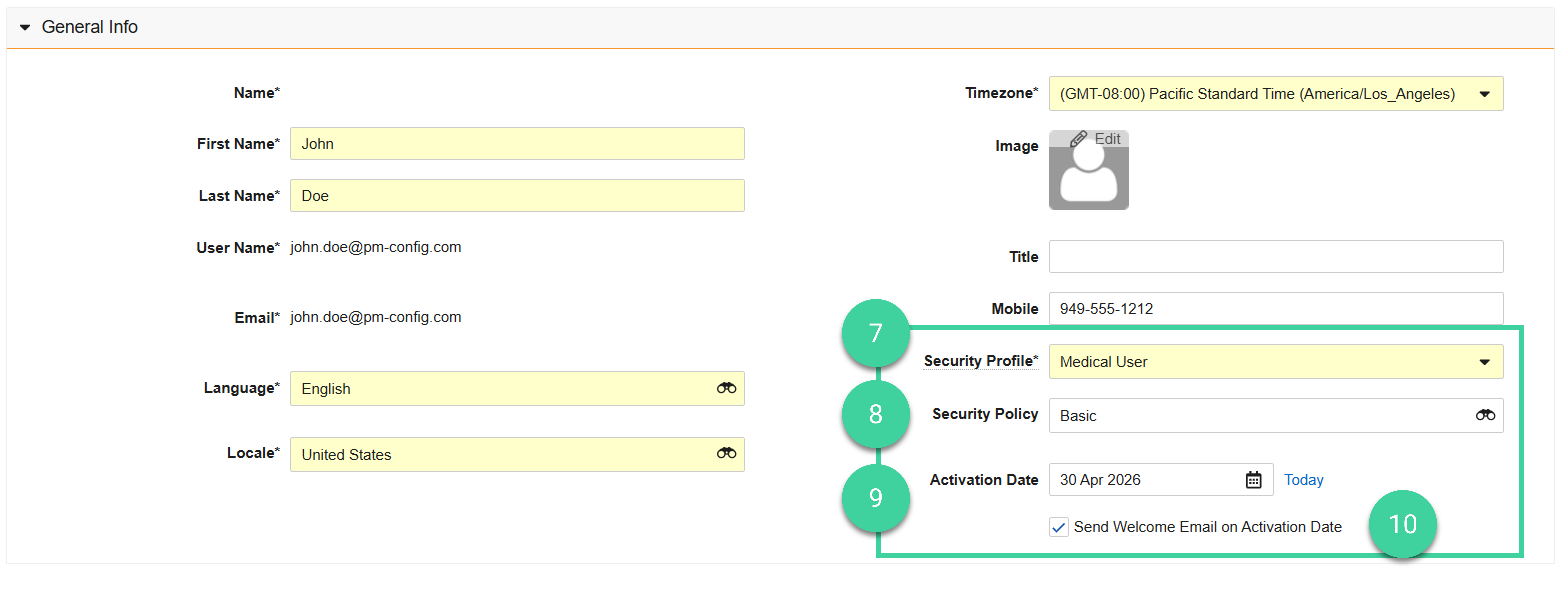Screenshot of steps 7, 8, 9, 10