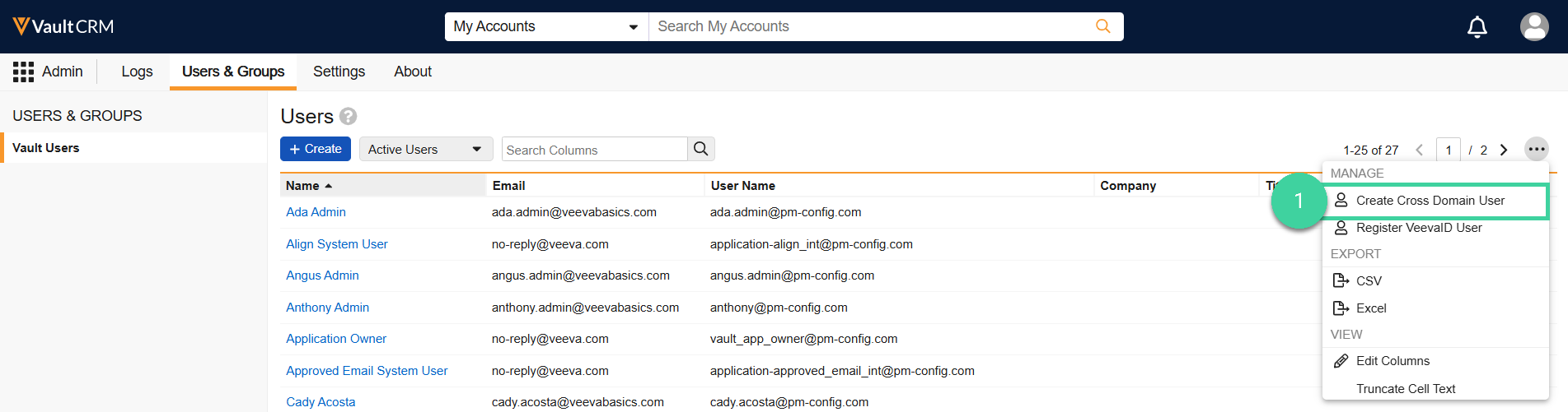 Screenshot of step 1
