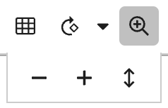 Screenshot of zoom fit controls
