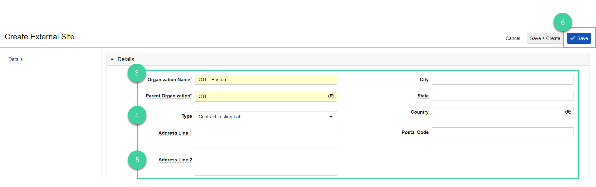 Screenshot steps 3, 4, 5, 6