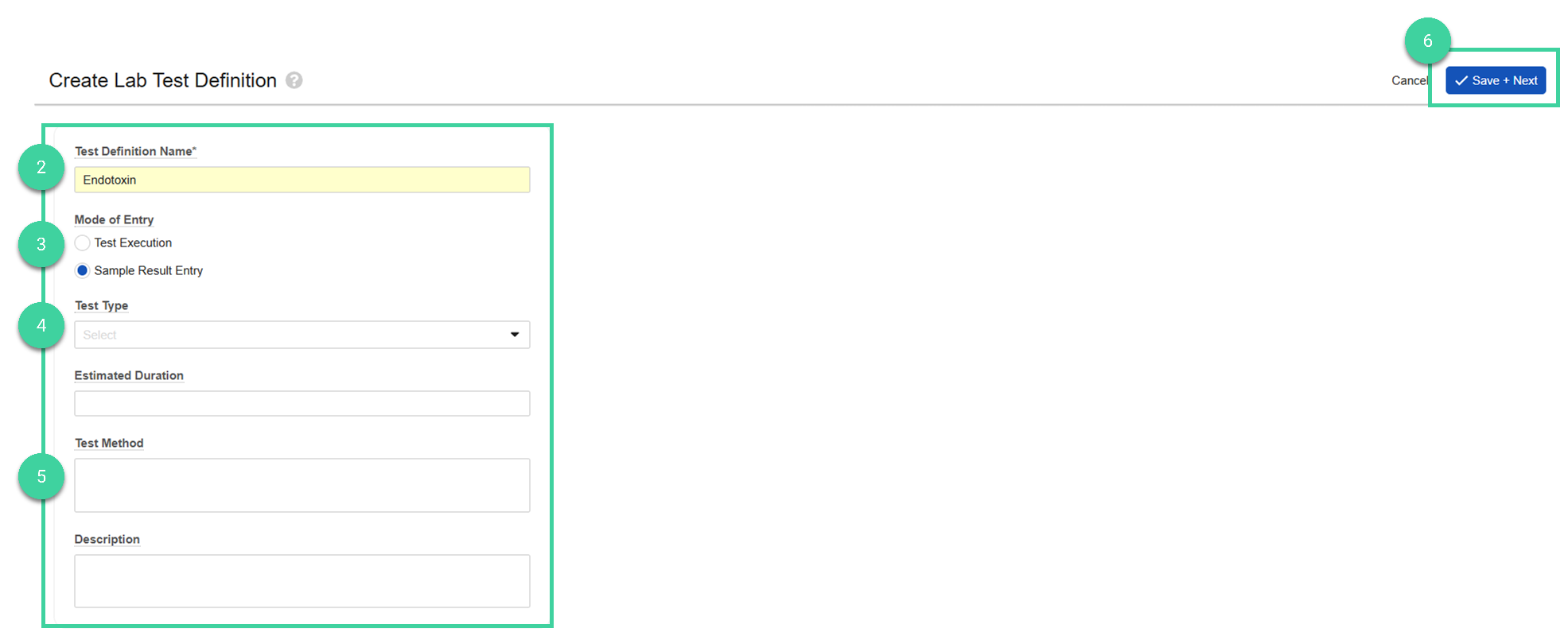 Screenshot steps 2, 3, 4, 5, 6