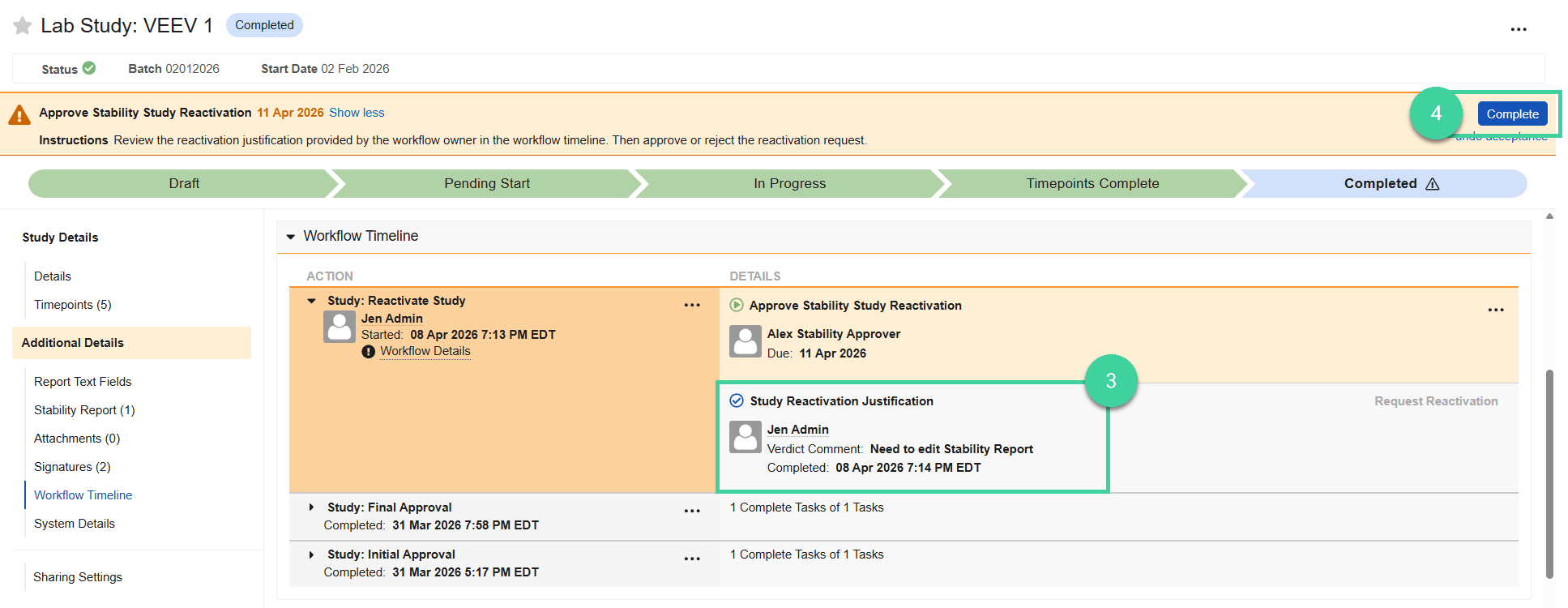 Screenshot steps 3, 4