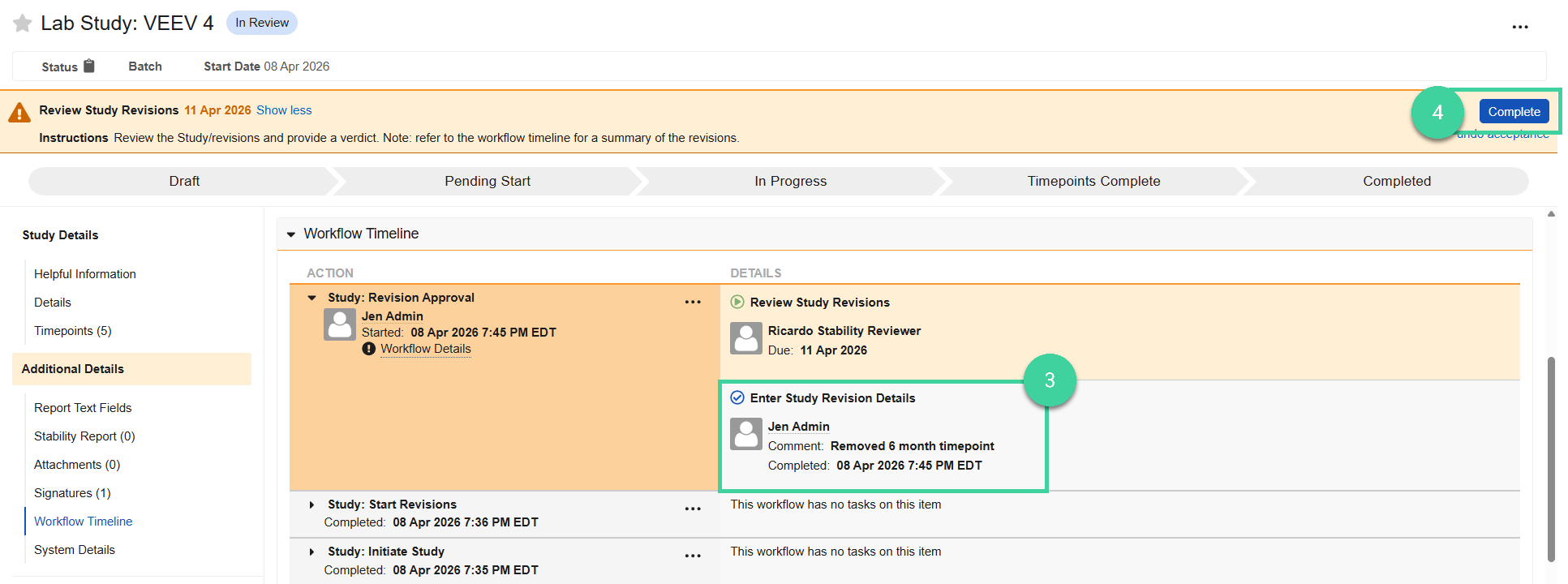 Screenshot steps 3, 4