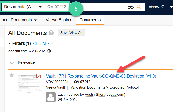 Screenshot of step 6