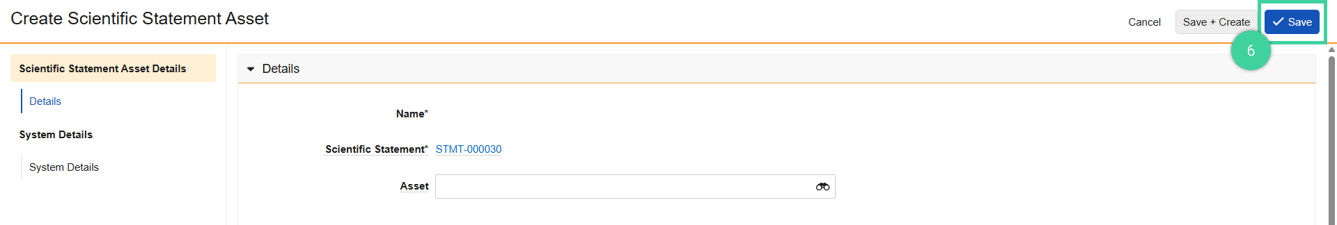 Screenshot of step 6
