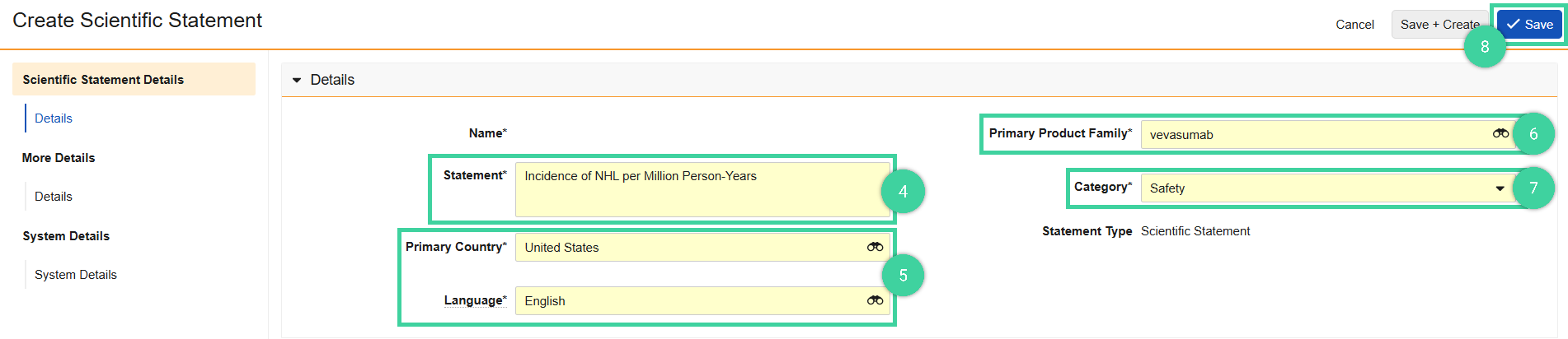 Screenshot of step 4-5-6-7-8
