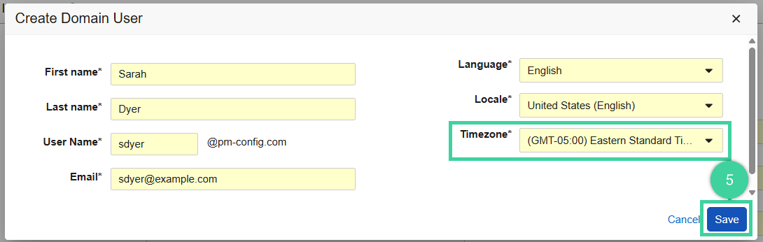 Screenshot of step 5