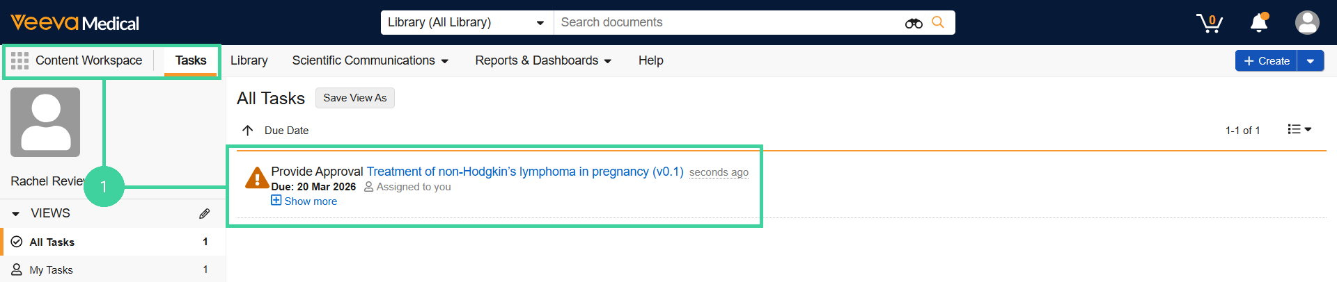 Screenshot of step 1
