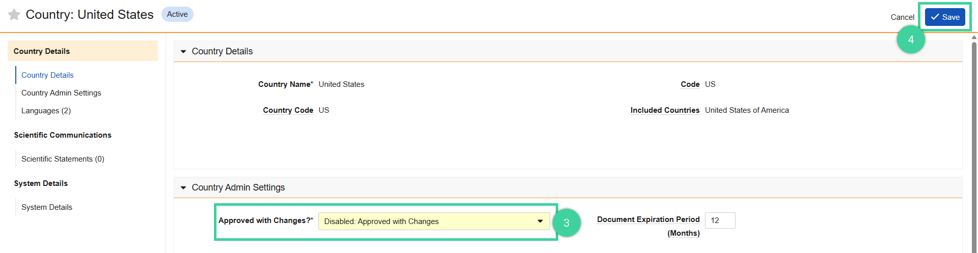 Screenshot of steps 3 and 4