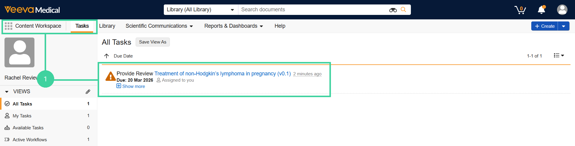 Screenshot of step 1