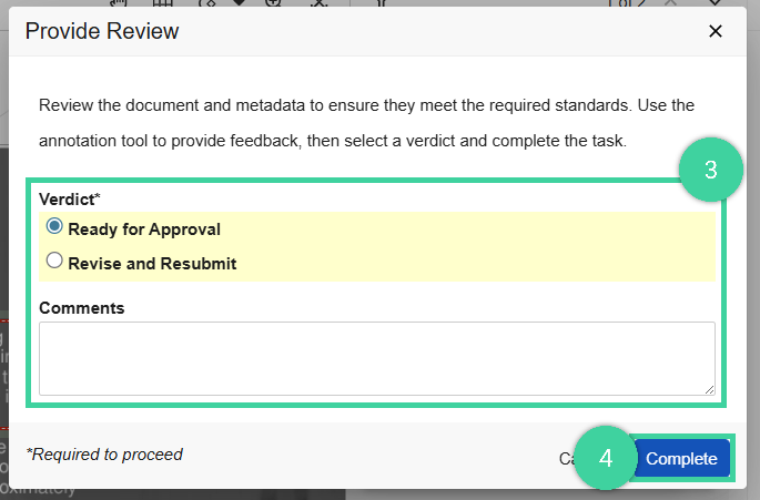 Screenshot of step 3