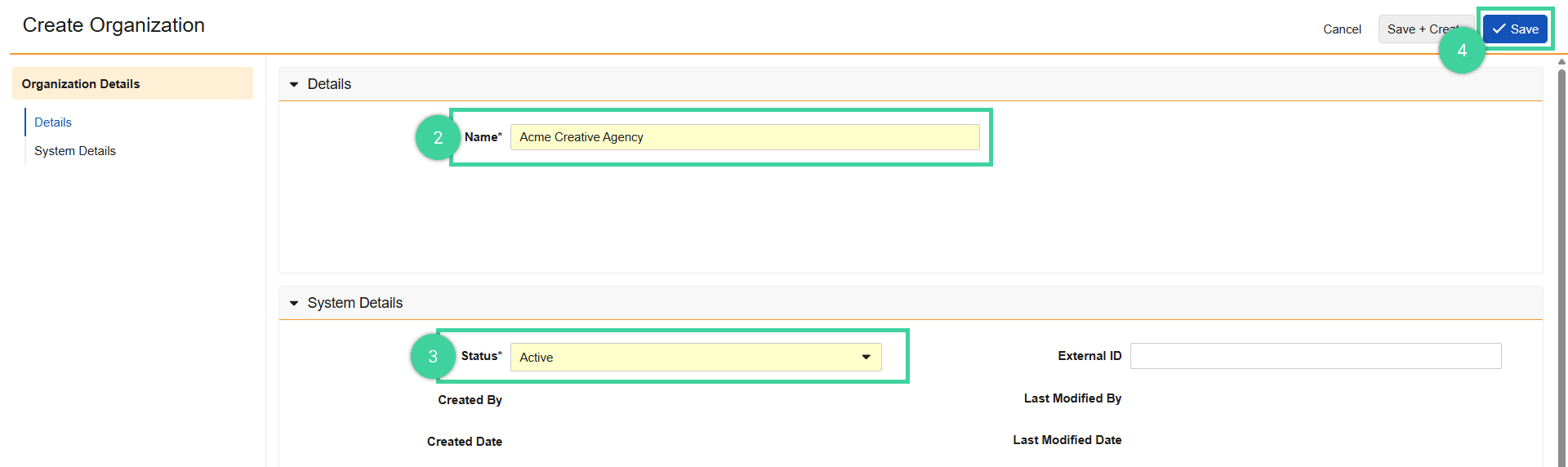 Screenshot of step 1