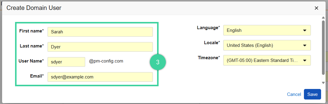 Screenshot of step 3