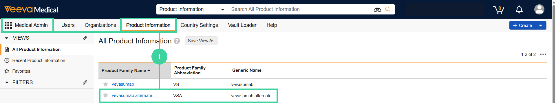 Screenshot of step 1