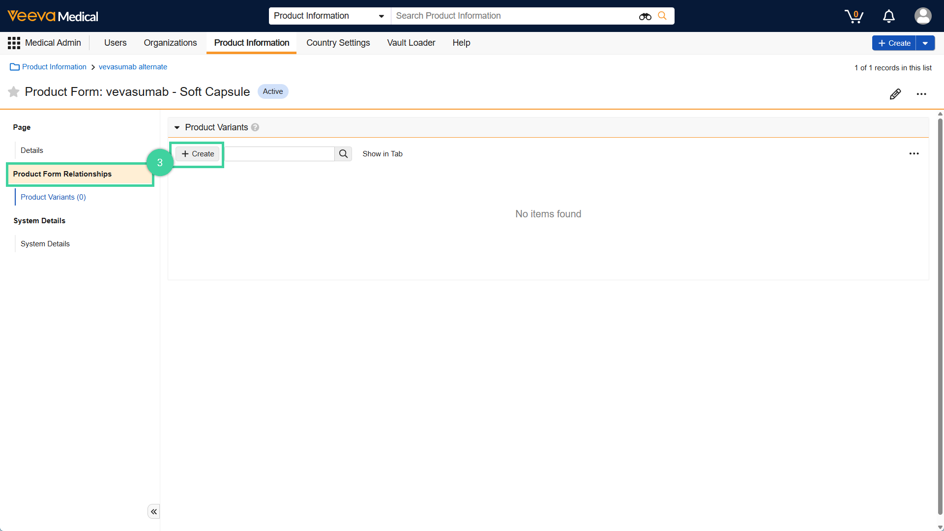 Screenshot of step 1