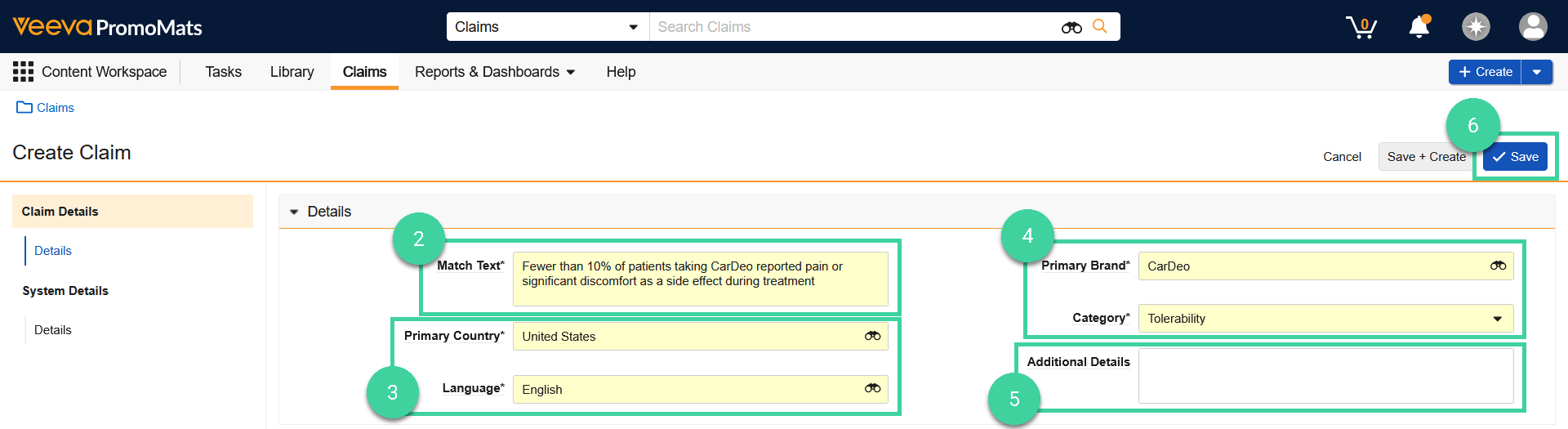 Screenshot of steps 2-6