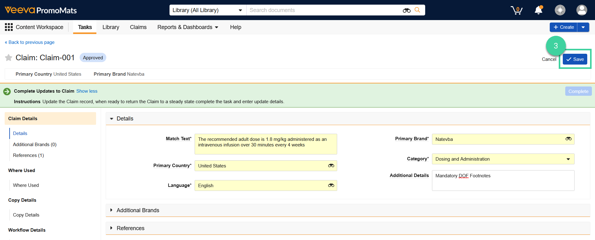 Screenshot of step 3