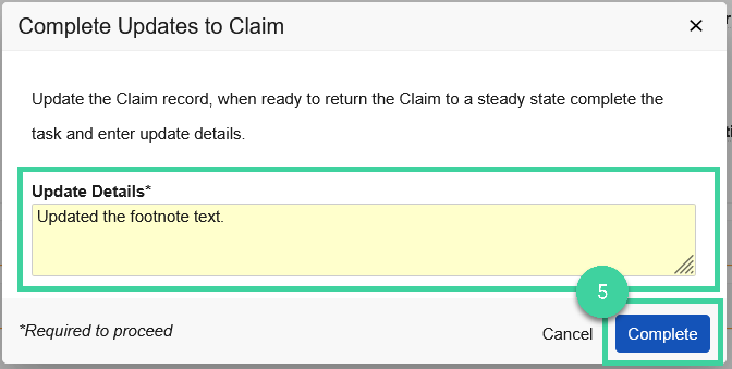 Screenshot of step 5