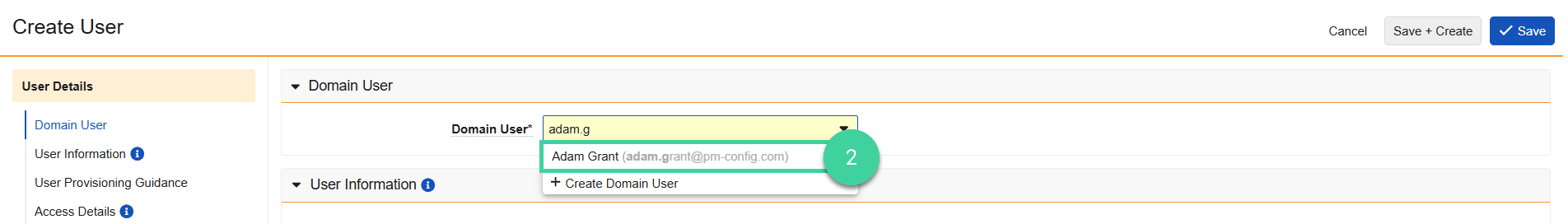 Screenshot step 2