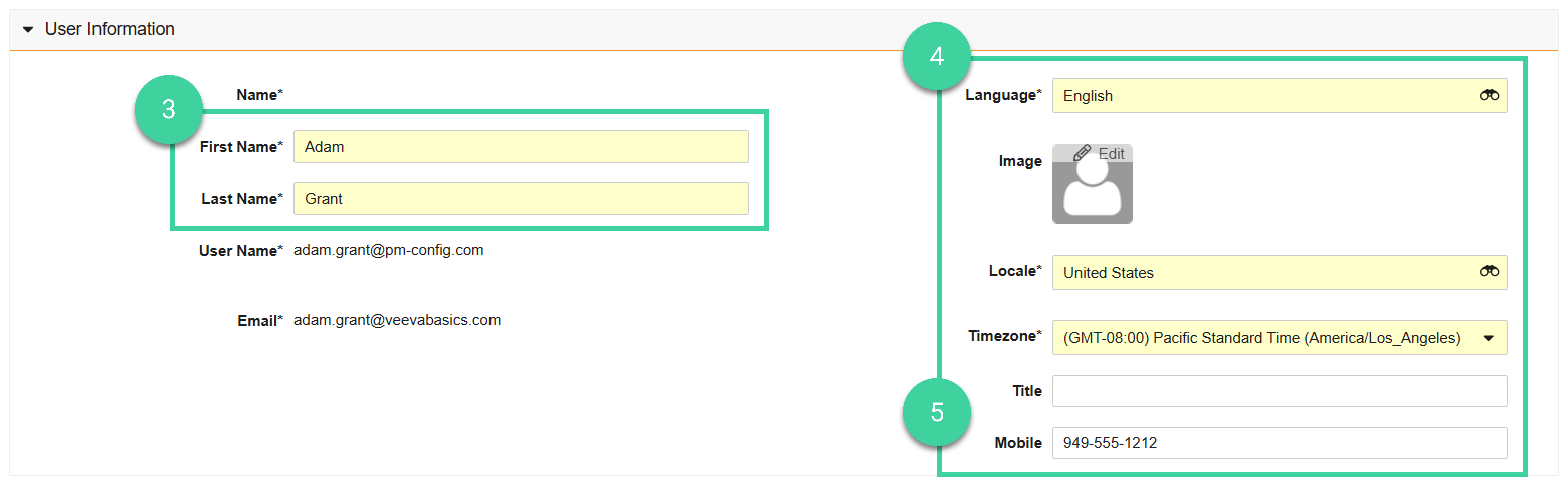 Screenshot of steps 3, 4, 5