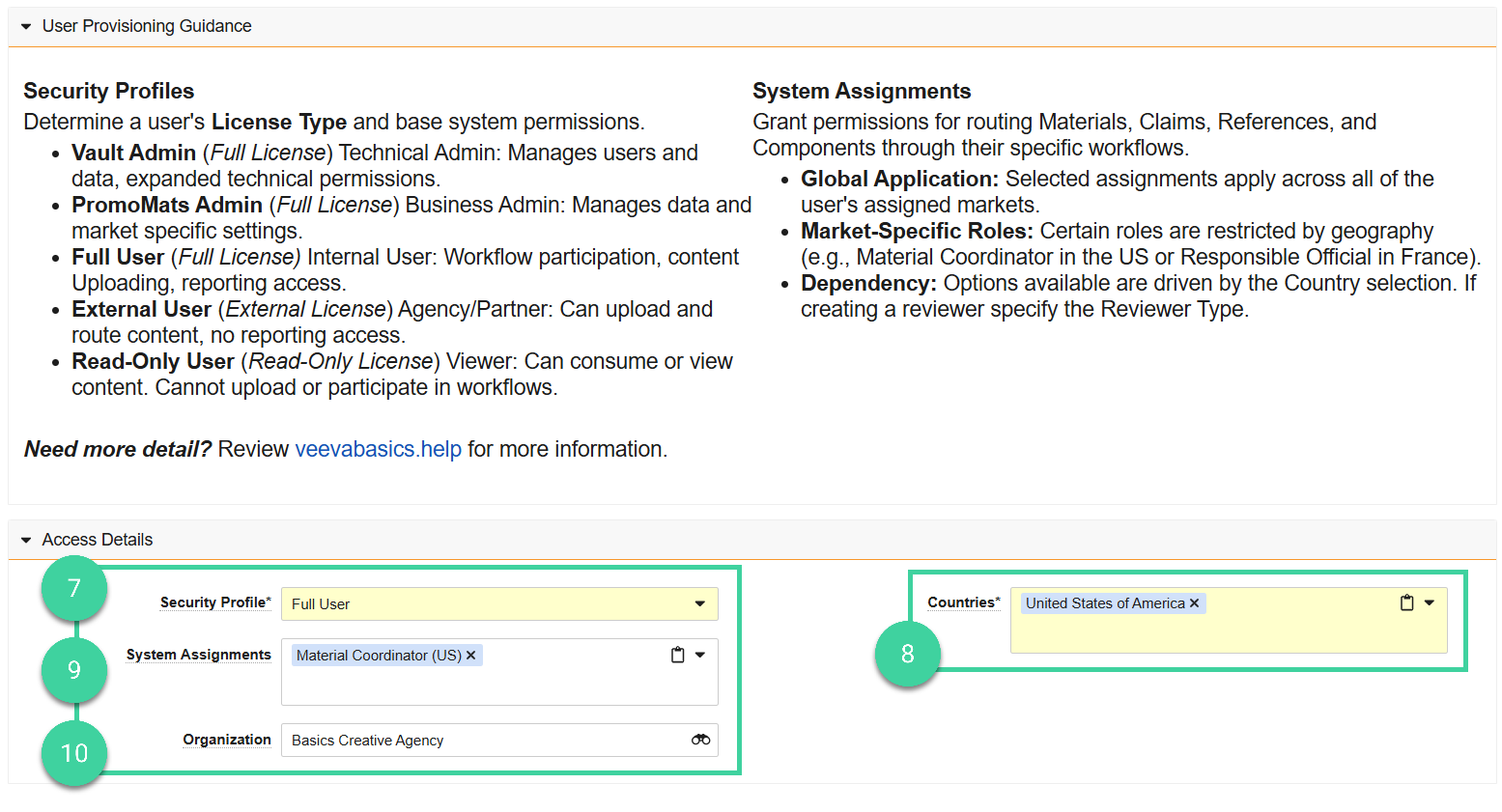 Screenshot of steps 7, 8, 9, 10