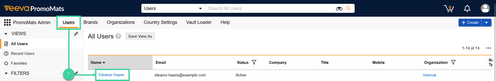 Screenshot of step 1