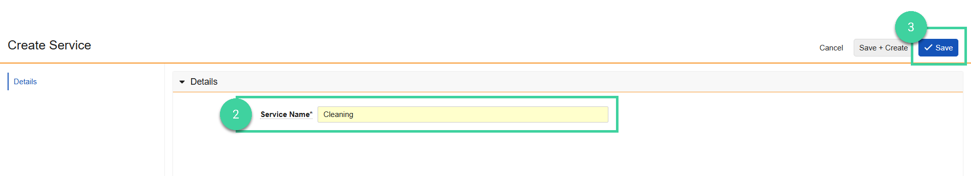 Screenshot steps 2 and 3